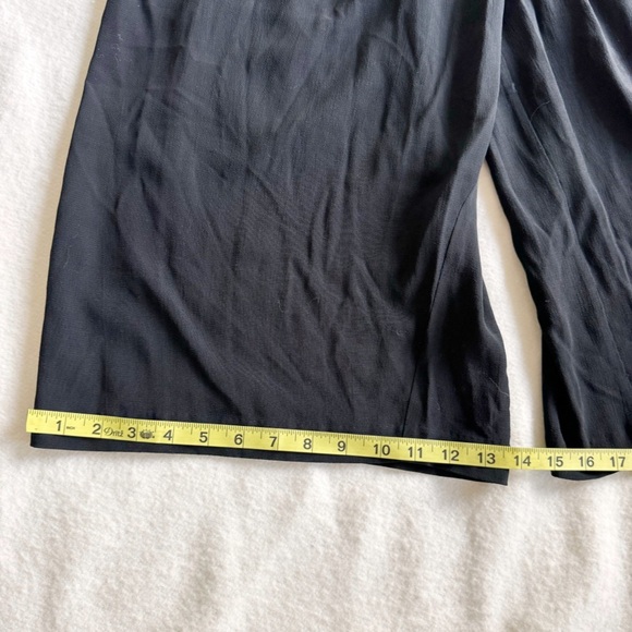 Eileen Fisher Cropped Sleeveless Black Jumpsuit Wide Leg Style Size XS - Picture 13 of 15